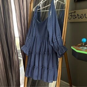 Altar'd State Periwinkle Textured Top